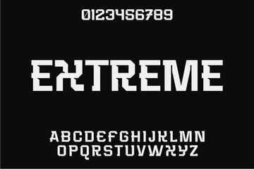 Modern Sans Serif Display Font Vector