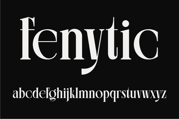 Luxury font vintage style vector