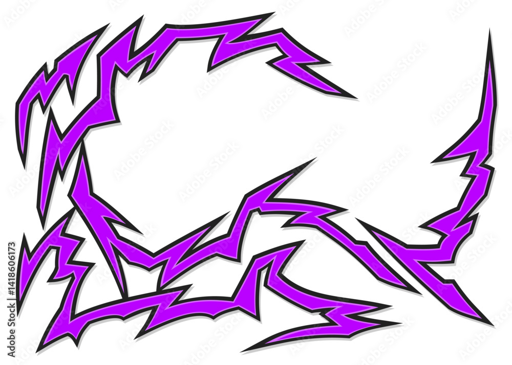 Poster simple background with lightning effect pattern and with some copy space area