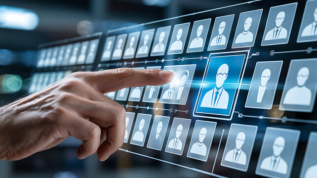 Human Resources Management System Selecting a Candidate from a Digital Interface for Recruitment and Talent Acquisition