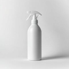 White Spray Bottle on White - Minimalist Clean