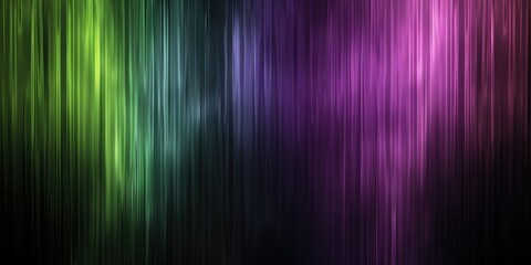 Fototapeta premium Abstract gradient background with green and purple light streaks on a dark background. Background image of green and purple gradient color with fluid or liquid texture with black background. AIG51.