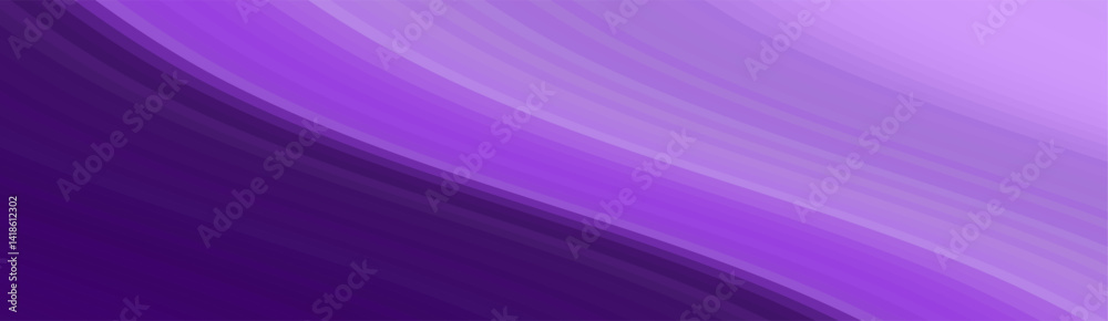 Poster Abstract purple gradient background with diagonal curved lines