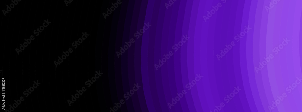 Fototapete abstract purple gradient background with curved lines transitioning from dark to light