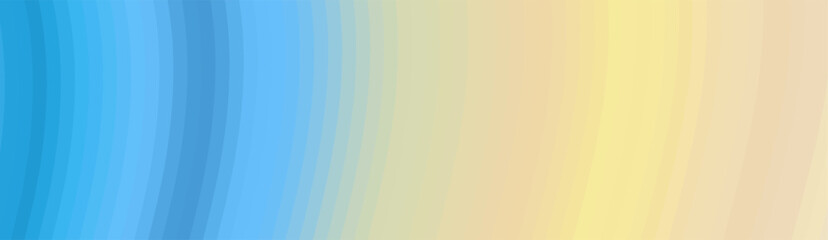 Abstract gradient background with curved blue and yellow stripes