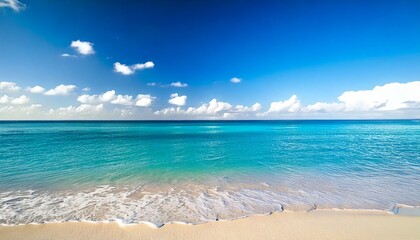 Obraz premium tropical beach with blue sky