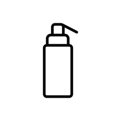Simple Line Icon of Dispenser Bottle for Soap, Lotion, or Shampoo  Minimalist Vector Graphic