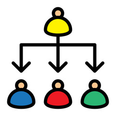 Referral Program Vector Filled Icon Design