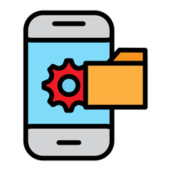 Obraz premium Digital Products Vector Filled Icon Design