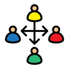 Crowdfunded Investment Vector Filled Icon Design