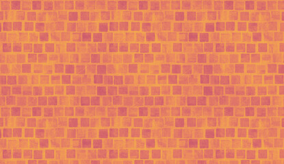 Seamless texture of a wall covered with small square tiles, creating a colorful and geometric pattern