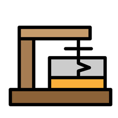 Seismograph Machine Vector Filled Icon Design