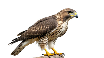 hawk isolated on white background