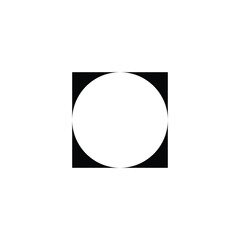 Arrows, circle geometric symbol simple logo vector