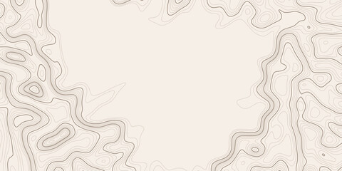 Geographical map, contour map, abstract frame, vector design