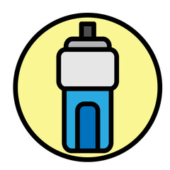 Sports Drink Bottle (Hydration) Vector Filled Icon Design