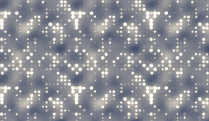 Luminous dot pattern generating soft, elegant backdrop with ethereal glow, radiating subtle technological sophistication