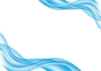 FRAME BORDER HORIZONTAL WAVE LIGHT BLUE ABSTRACT BACKGROUND SIMPLE ELEGANT