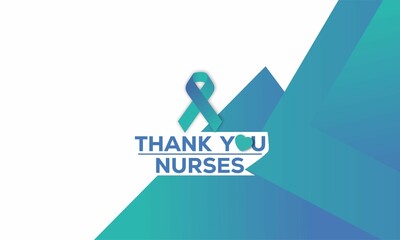 thank you nurses day  , vektor background banner 