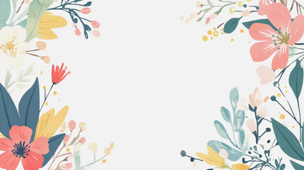 Elegant wedding invitation card background . Minimal hand painted watercolor botanical flowers texture template background. Design for wedding, vip cover, poster, rsvp moderncard.Valentine's Day