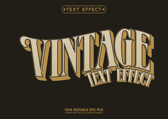 Old-Vintage Editable Text Effect