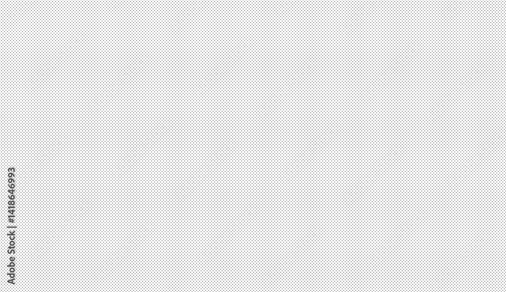 Poster regular pattern of small gray dots creating a subtle textured effect on a clean white background, id