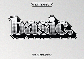 Halftone 3d style Editable Text Effect