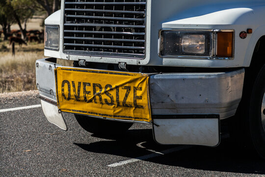 Oversize banner on oversized truck