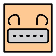 Typing Hands Vector Filled Icon Design