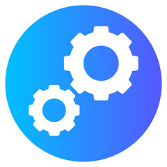 gear gradient icon