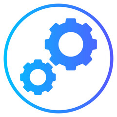 gear gradient icon