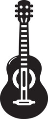 A Guitar Vector Art Illustration EPS File
