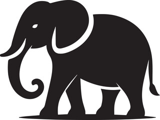 Beautiful Black Elephant Vector Silhouette Art This Is An Editable And Printable Vector Eps File

