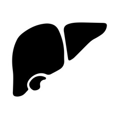 Liver glyph icon