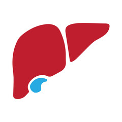 Liver colored icon