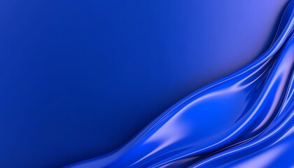 Naklejka premium Blue silk waves with abstract background.