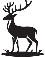 Obraz premium A Deer Vector Art Illustration EPS File 