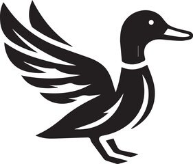 A Duck Vector Art Illustration EPS File
