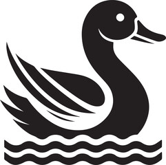 A Duck Vector Art Illustration EPS File
