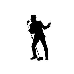 Singer silhouette