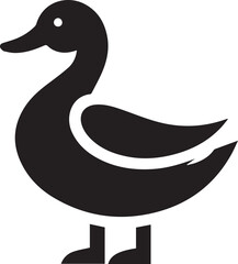 Beautiful Black Duck Vector Silhouette Art This Is An Editable And Printable Vector Eps File
