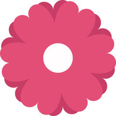 Flat Vector Flower Shape