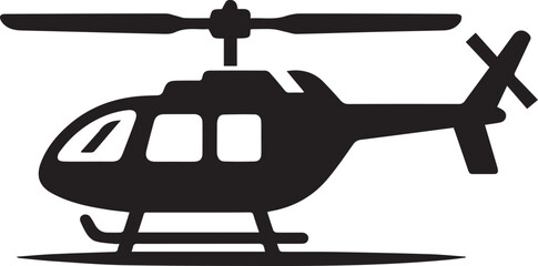Obraz premium Beautiful Black Helicopter Vector Silhouette Art This Is An Editable And Printable Vector Eps File 