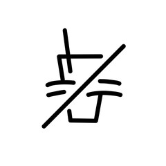 No littering in pool icon