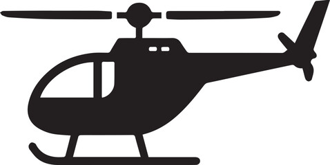 Obraz premium Beautiful Black Helicopter Vector Silhouette Art This Is An Editable And Printable Vector Eps File 