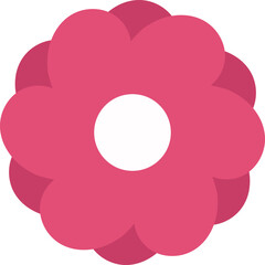 Flat Vector Flower Shape