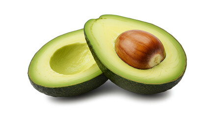 avocado isolated on white background