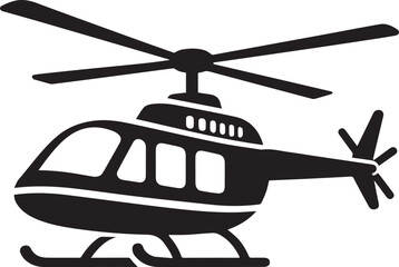 A Helicopter Vector Art Illustration EPS File
