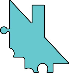 Puzzle Piece Shape Icon