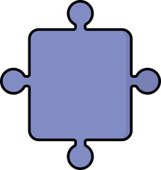 Obraz premium Puzzle Piece Shape Icon